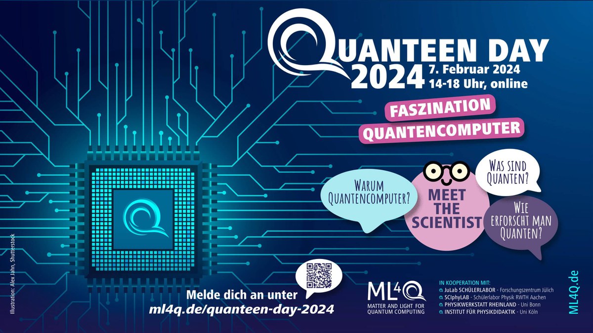 SAVE THE DATE for the Quanteen Day 2024: Fascination Quantum Computers, 07.02.2024, 14-18 pm, online